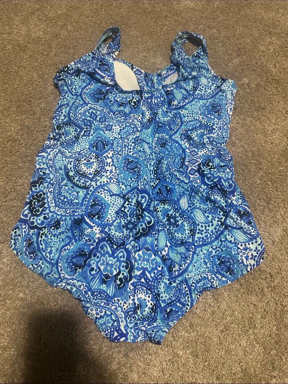 Blue Paisley One-Piece Swimsuit